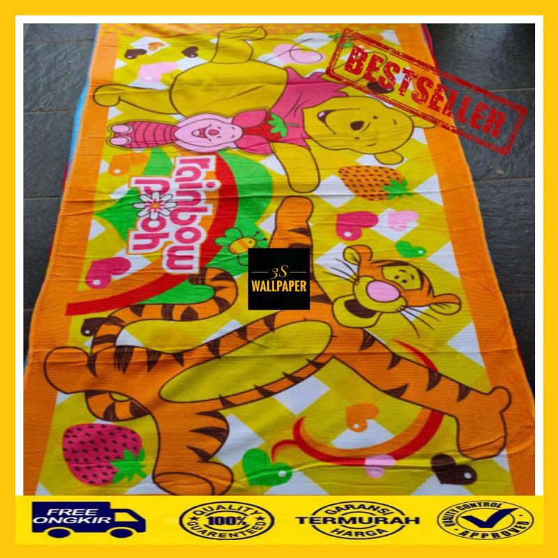 [COD] HANDUK KARAKTER KUNING POOH /HANDUK BAYI/HANDUK DEWASA/HANDUK MANDI