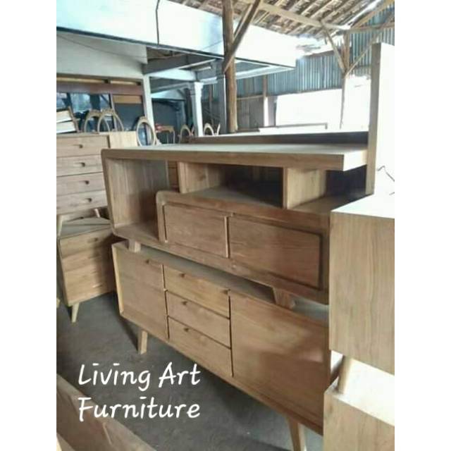 Bufet jati || bufet kayu minimalis