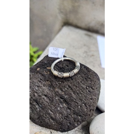 cincin ring silver perak bali model budhis polos asli 925 custom pria laki wanita elegan