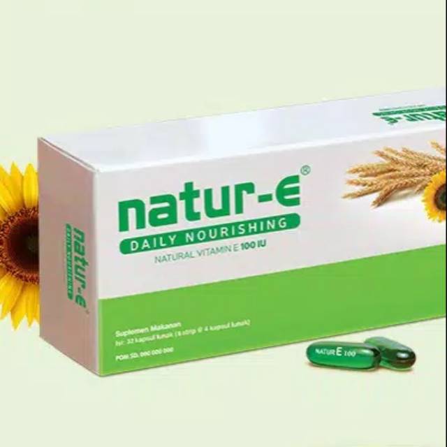 Natur E Daily Vitamin E 100 Iu Soft Capsule 16 Dan 32 Shopee Indonesia
