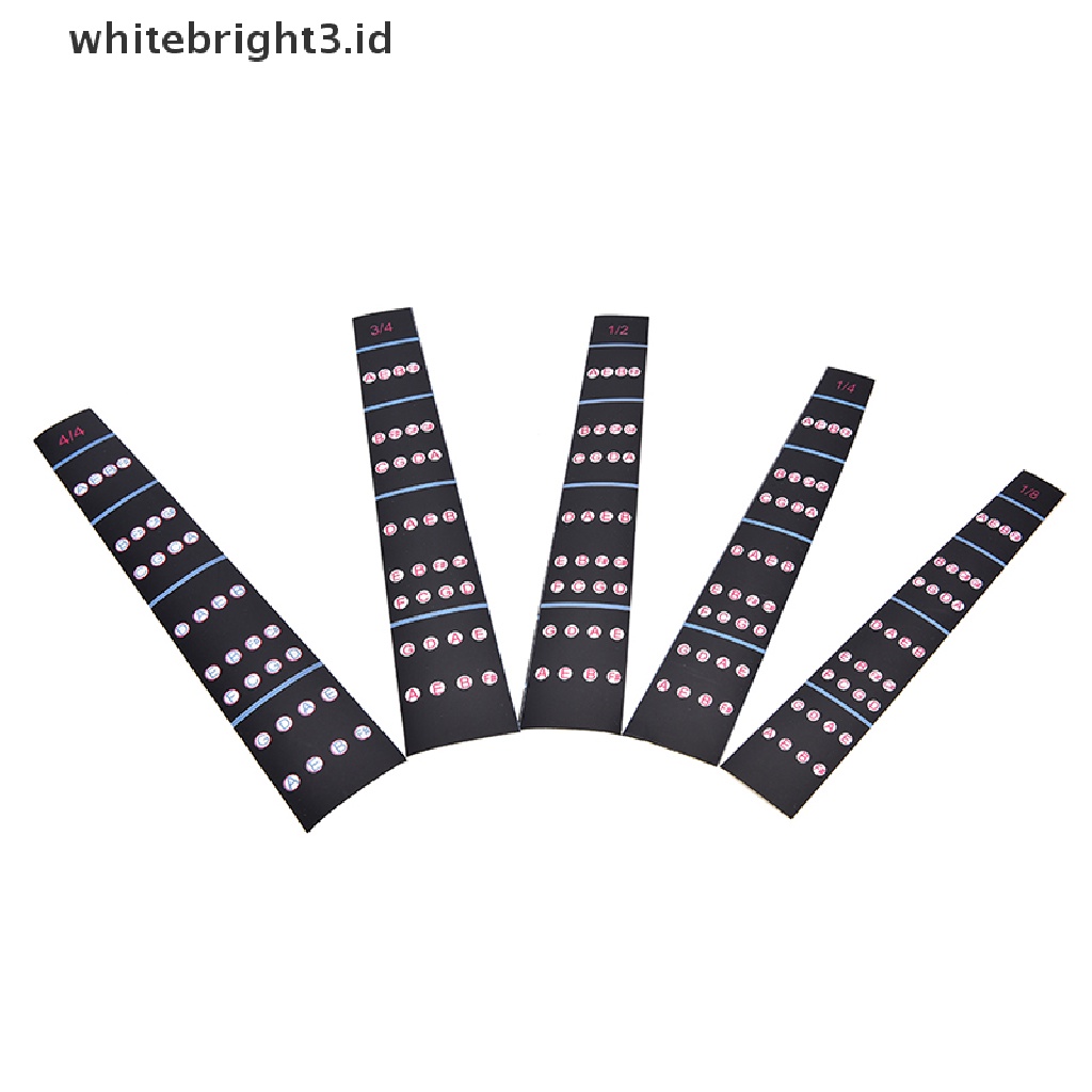 (whitebright3.id) Stiker Penanda Fretboard Biola 1 / 8-4 / 4 Untuk Pemula