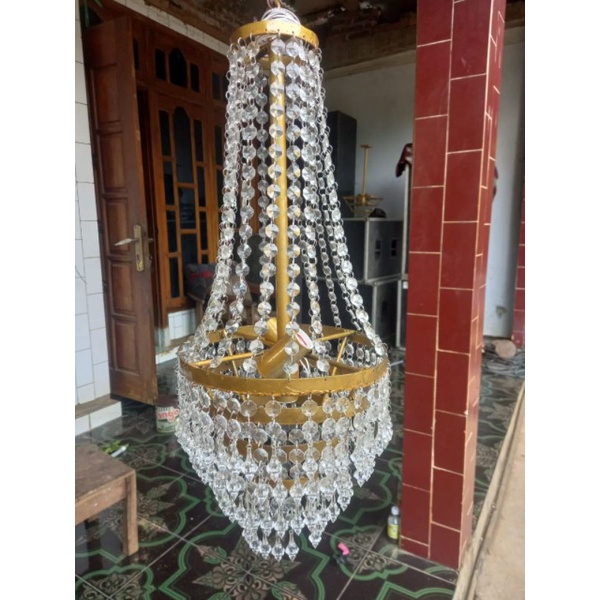 lampu kristal akrilik dekorasi