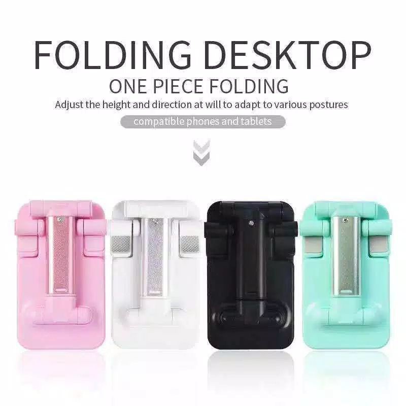 SMS Phone Holder Stand HP Universal Cermin Lipat Liftable Tablet Mobile Phone Stand Holder Murah