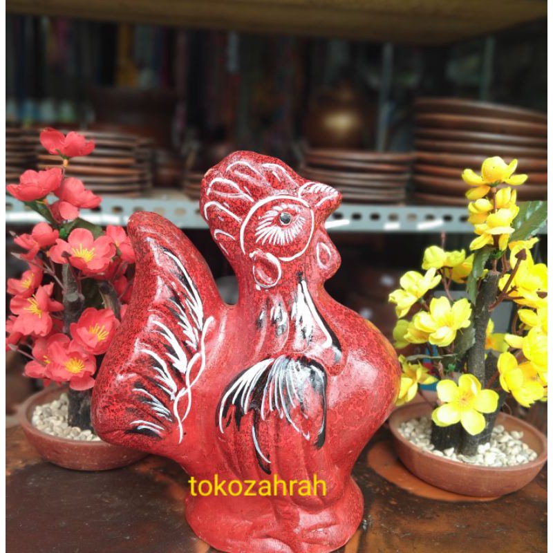 Jual Celengan tanah liat Karakter (ayam jago kate) | Shopee Indonesia
