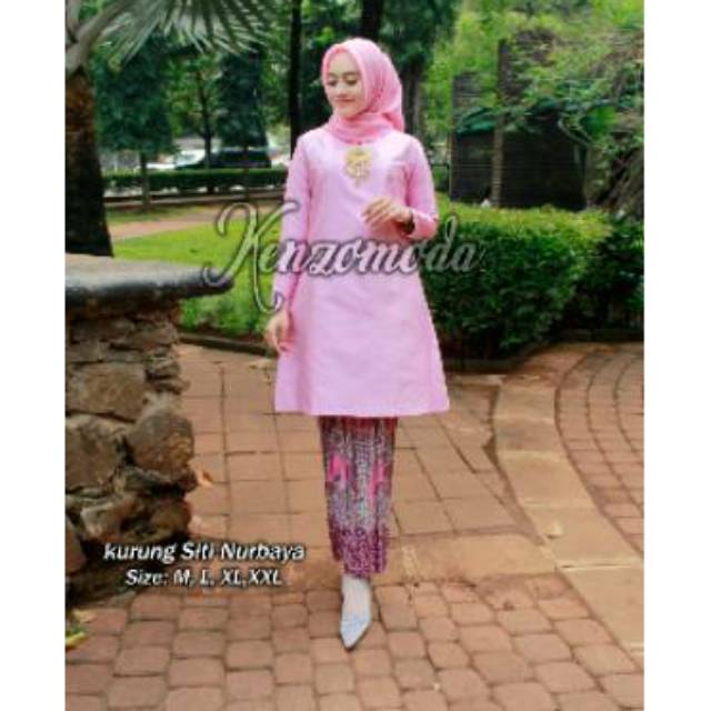 Realpic Stelan kurung shanghai + rok plisket original butik