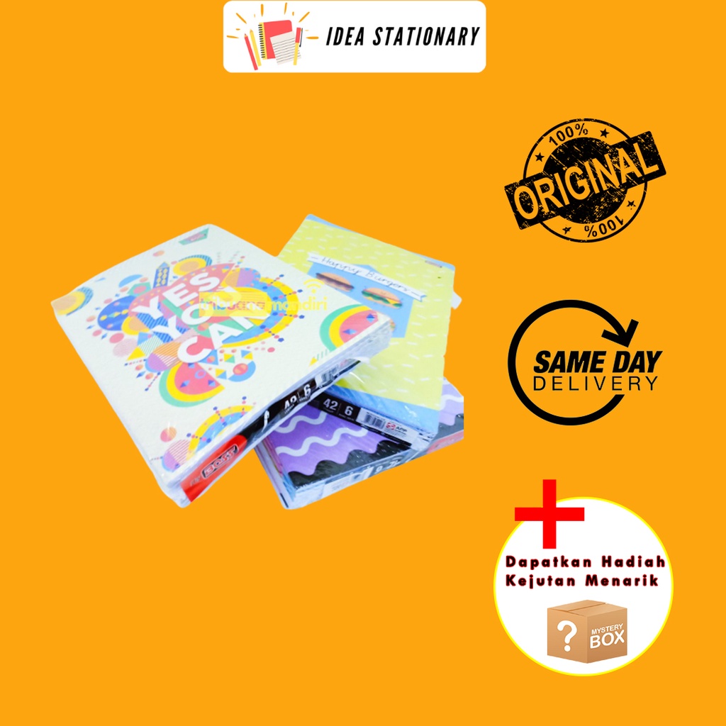

Buku Tulis Big BOSS Boxy Motif Gambar 1 Pack Isi 6 pcs Buku 42 Lembar