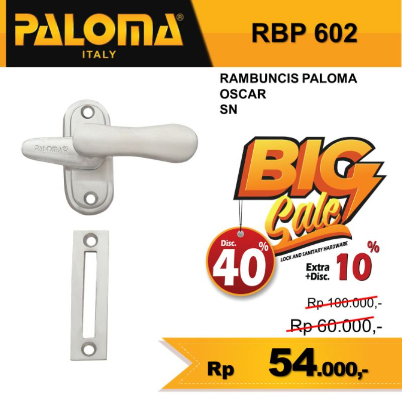 PALOMA RBP 602 RAMBUNCIS KUNCI SLOT JENDELA
