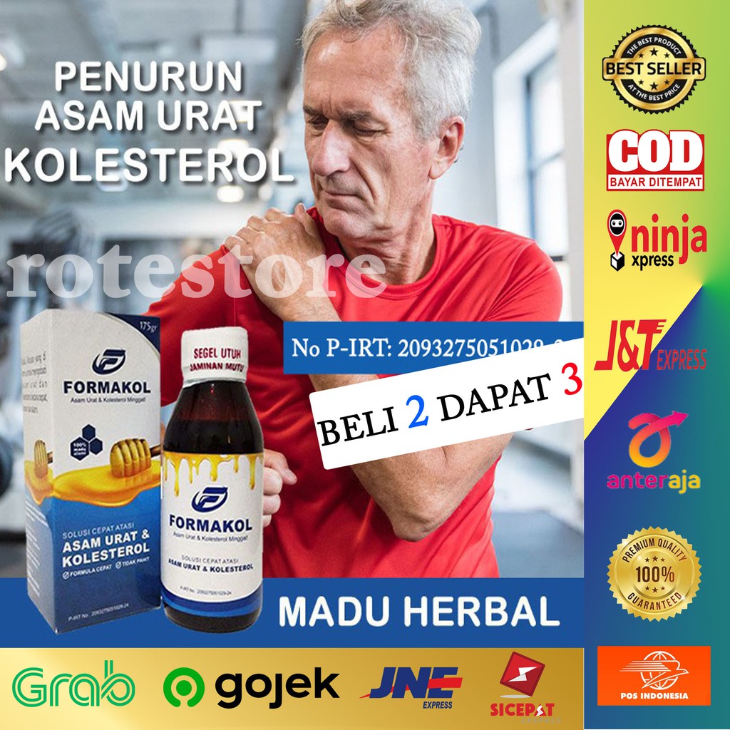 #Obat Asam Urat dan Kolesterol Nyeri Sendi | Formakol Madu Asam Urat