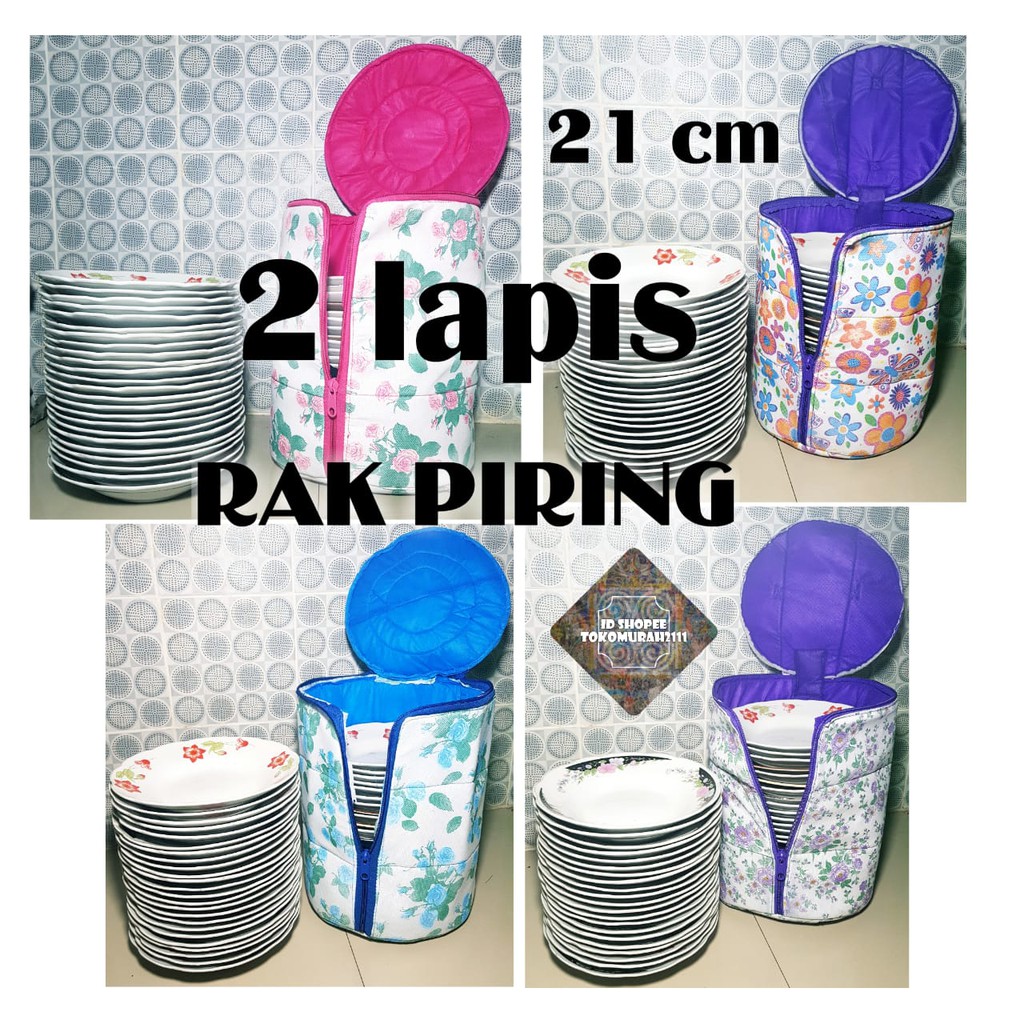 tas piring 2 lapis , rak piring , rak organizer , tas 2