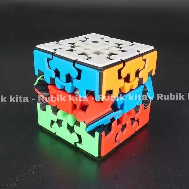 Eklusif Rubik 3X3 Yumo Gear Cube Stickerless 3X3X3 Gilaa