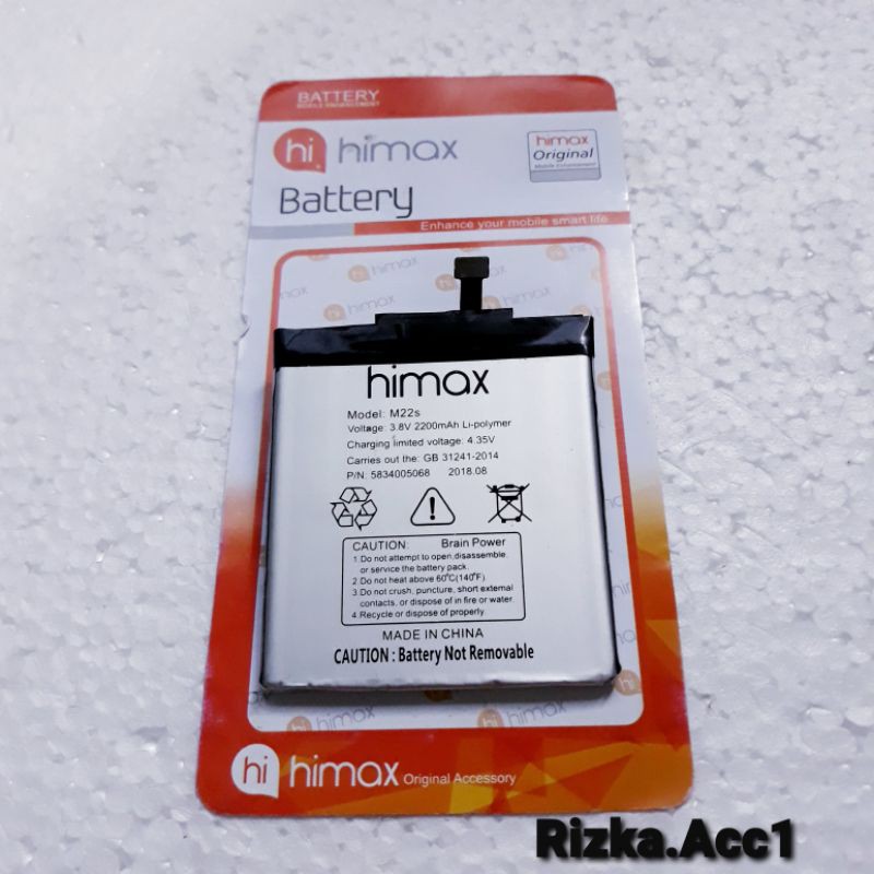 Baterai Batre Himax X1 / Himax M22s Original Oem Battery Hp