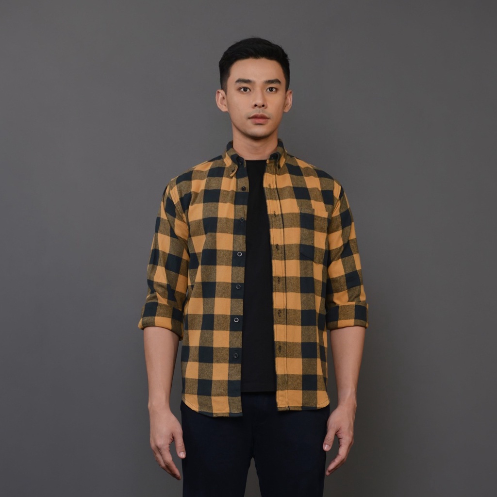 Kemeja Pria Parlent Icon Spencer Yellow Puff