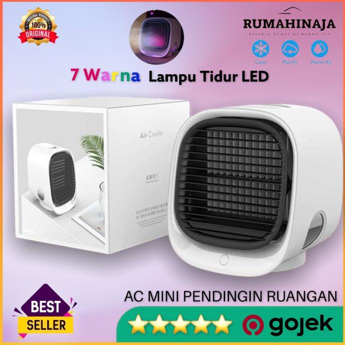 AC Mini Portable Humidifier Untuk Kamar Dingin Pendingin Ruangan LED