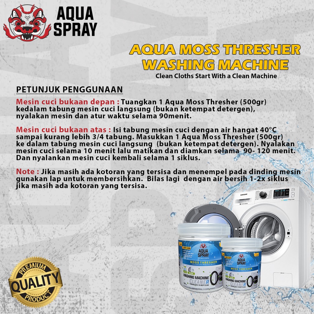 Aqua Spray Moss Thresher - Washing Machine Cleaner Buy 1 Get 1