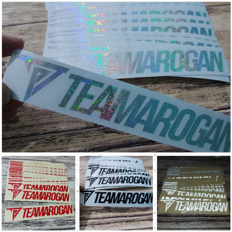 STICKER TEAM AROGAN TARGN CUTTING