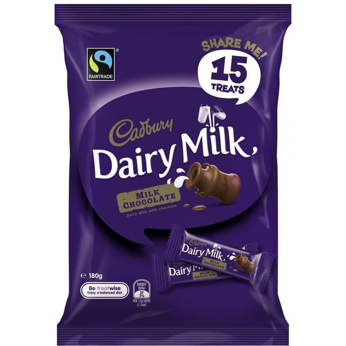 

#HANDCARRY Cadbury Share Pack Dairy Milk 15s 180g - UFOHCR1744