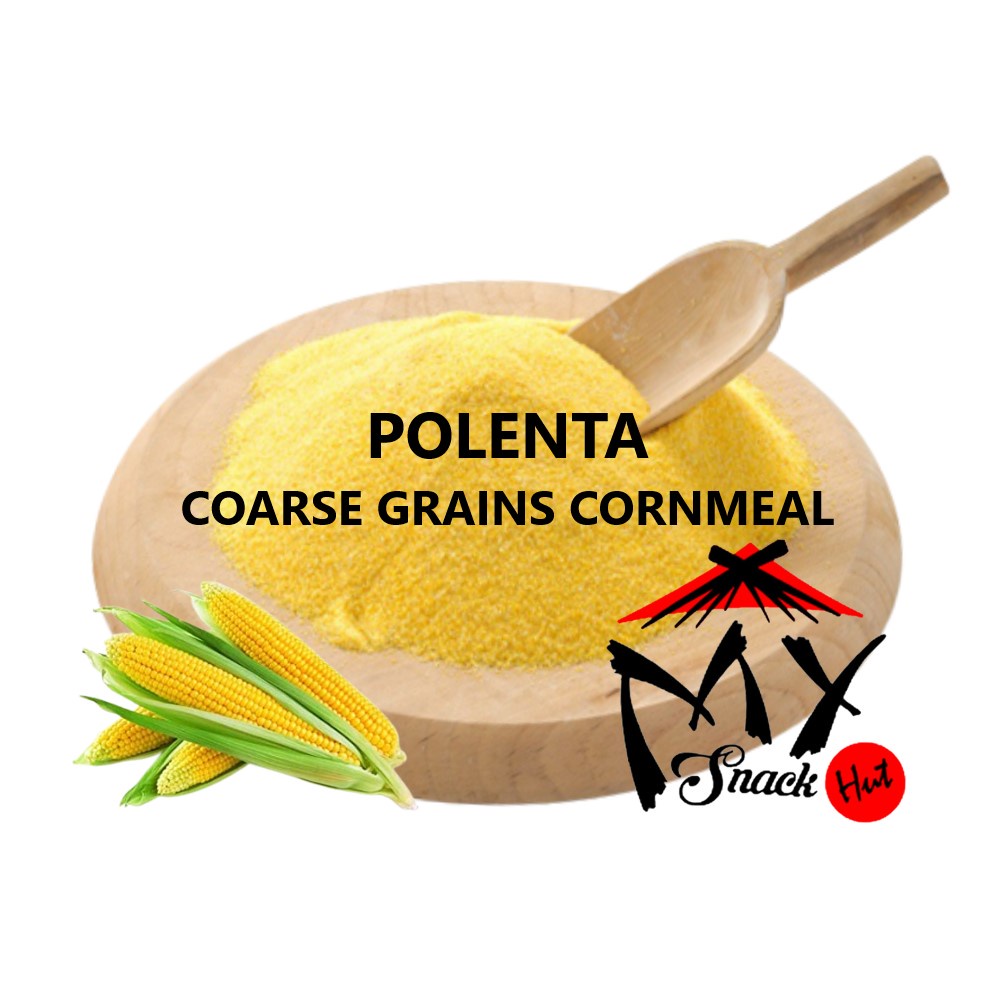 ORGANIC POLENTA COARSE 100GR - YELLOW CORN MEAL TEPUNG JAGUNG KASAR KUNING ORGANIK CORNMEAL GRITS