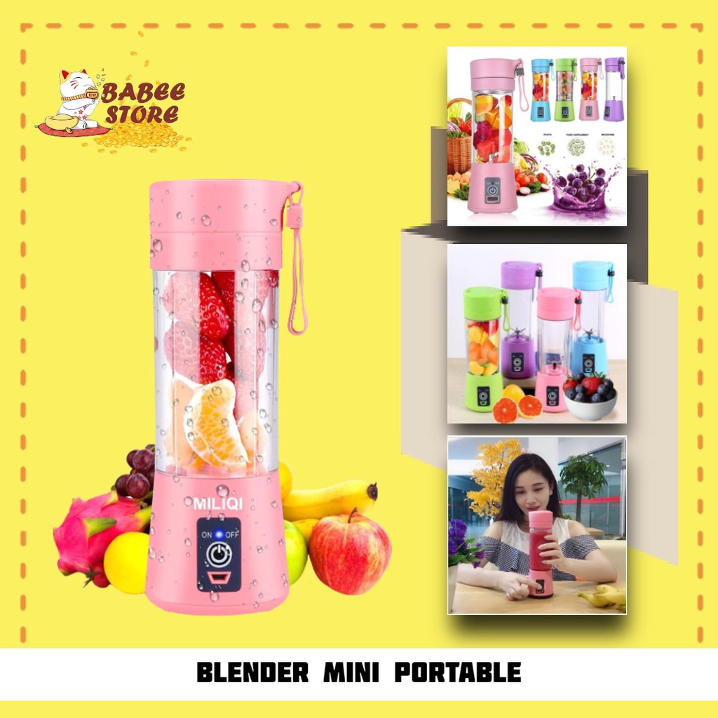 BABEE BLENDER JUICE MINI PORTABLE / BLENDER JUS CUP MINI / JUICE MAKER / USB MIXER JUCIER