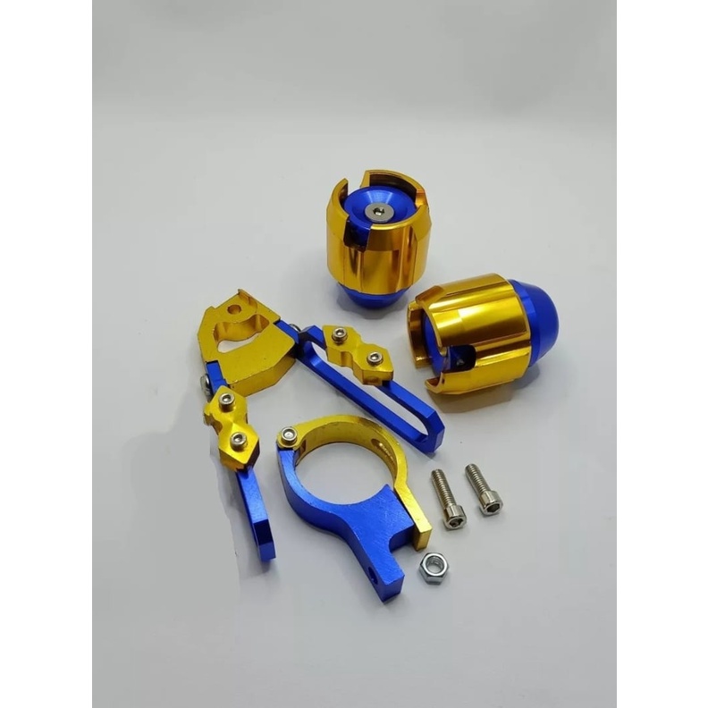 paket 2 item jalu as roda full CNC+klemen selang model V.universal semua jenis motor honda yamaha