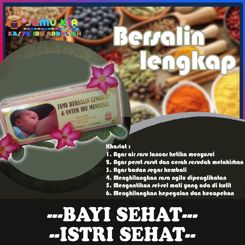 HERBAL IBU MENYUSUI - JAMU BERSALIN LENGKAP DAN UNTUK IBU MENYUSUI, JAMU BERSALIN, BERSALIN LENGKAP