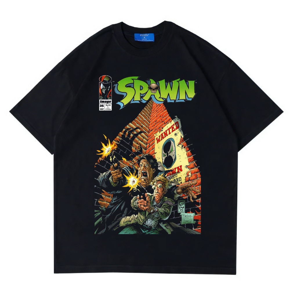 Psycho Crucify "Spawn" Oversized T-Shirt | Kaos Spawn | Kaos Oversize | Vintage | Atasan