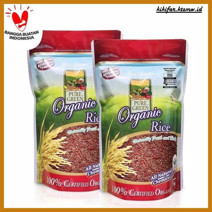 

ANEKA-BERAS- PUREGREEN ORGANIC RICE BERAS ORGANIK BERAS MERAH - PAKET 2 X 1 KG -BERAS-SEHAT.