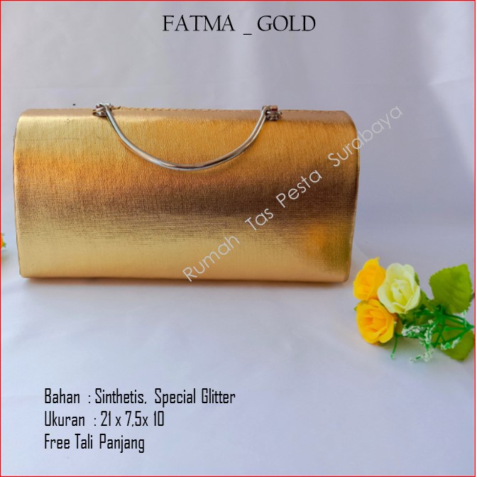 Tas Clutch,Tas Seserahan,Tas Souvenir,FATMA _ GOLD