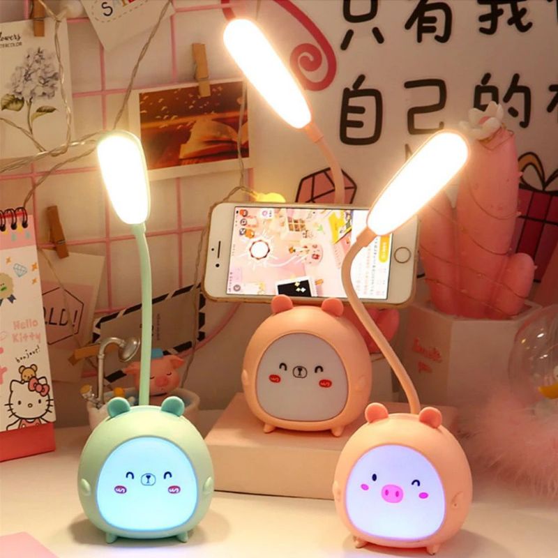 [COD] Lampu Belajar LED Portable Lampu Meja Lampu Baca Lampu Belajar Reading Lamp Unik Lampu LED Karakter Lucu Import