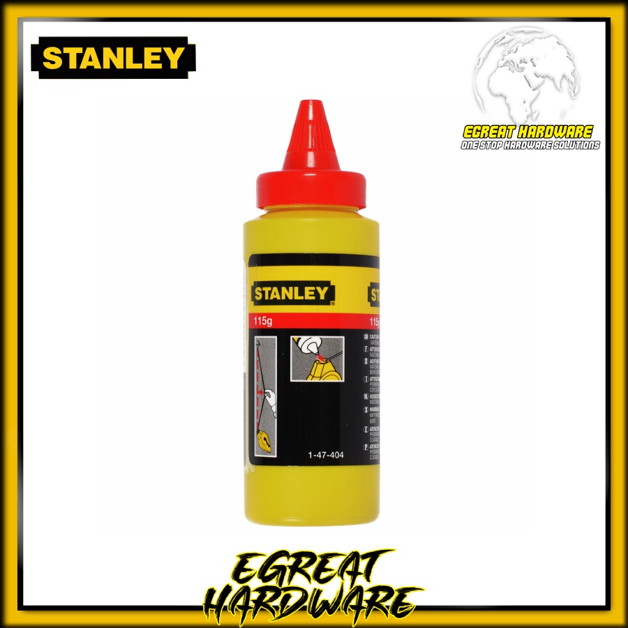 

Bubuk Kapur Permanent Stanley 47804 225Gr Merah Chalk Reel Line