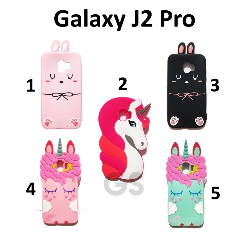 Silicon 3D Samsung J2 PRO Softcase lucu Karakter Silikon boneka lucu pelindung hp case tebal karet softcase lentur