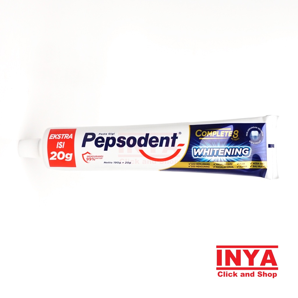 PEPSODENT COMPLETE 8 WHITENING TOOTHPASTE 190gr - Pasta Gigi - Odol