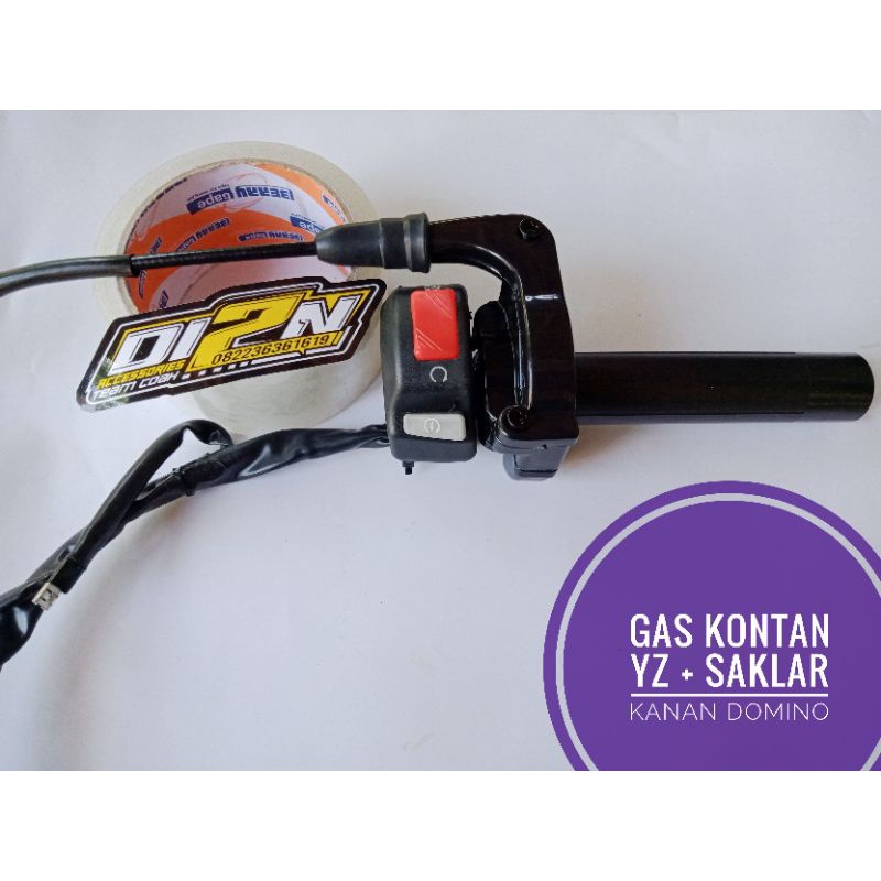 GAS KONTAN SPONTAN YZ YAMAHA ORIGINAL SET SAKLAR HOLDER DOMINO PNP C70 CB GL MEGAPRO TIGER FU VIXION