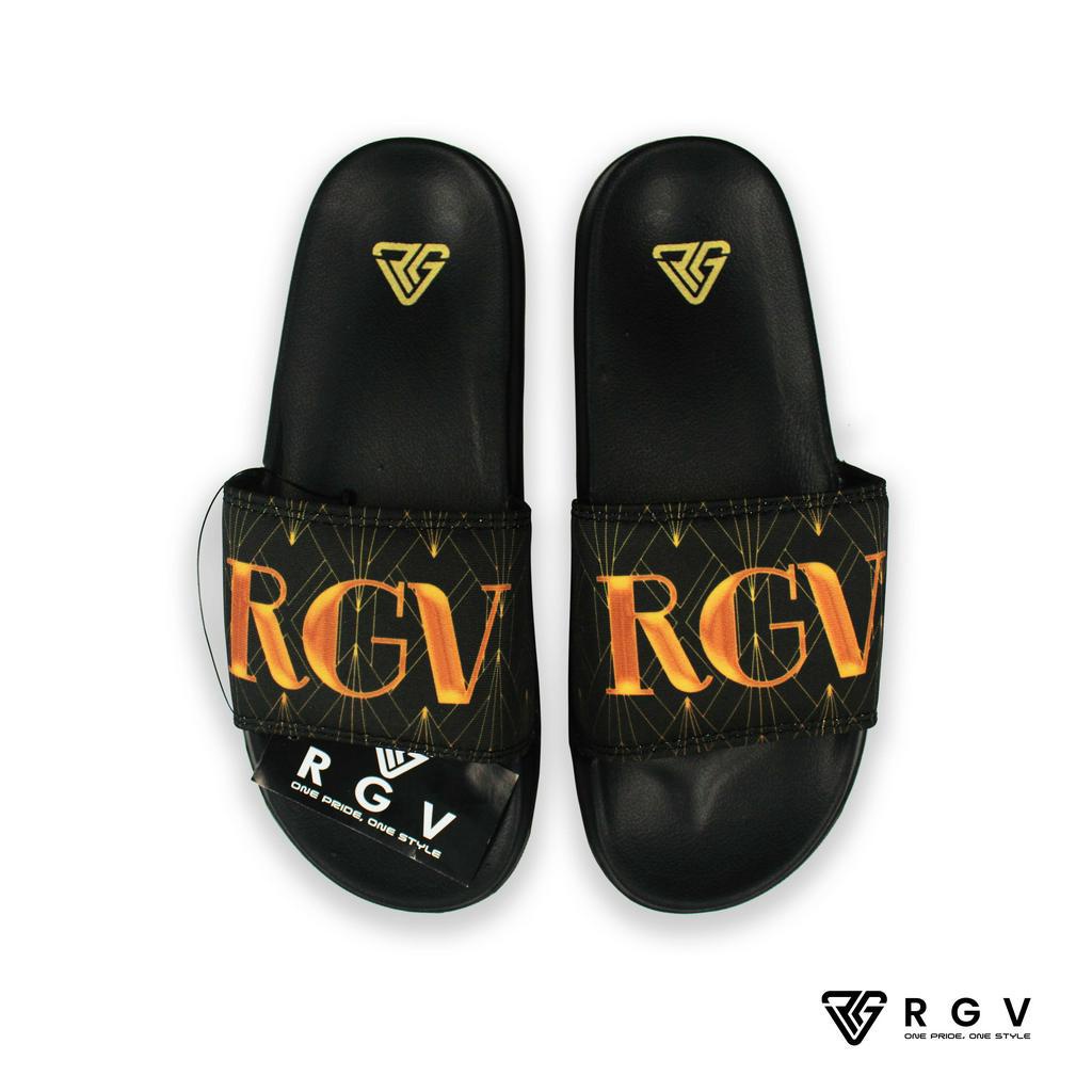 RGV - SANDAL PRIA DAN WANITA SLIDE SLIP ON SENDAL ANTI LICIN RINGAN SELOP ART DECO GOLD