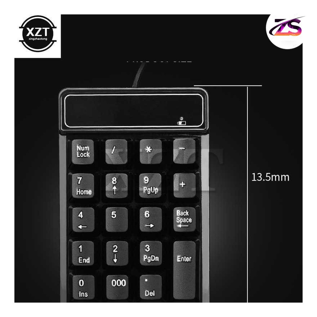 Grab Medan Keyboard Mechanical Gaming Numeric Keypad Numpad USB Black Switch Mini XZT XZT123