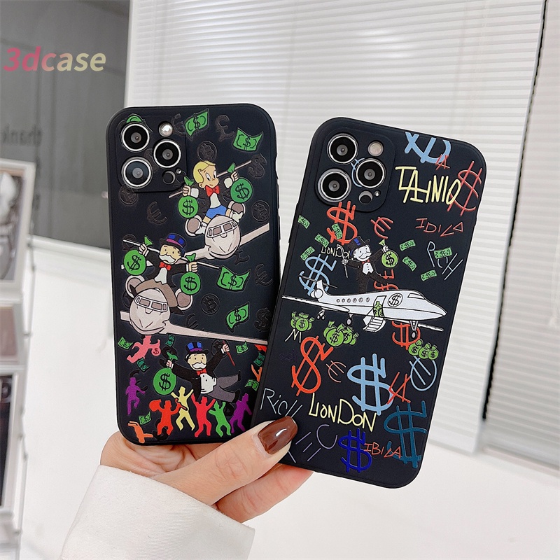 Soft Case VIVO Y21 2021 Y20 Y12S Y20S Y20i Y53 Y51 2020 Y31 2021 Y12 Y21S Y12A Y20A Y20G Y30G Y12G Y30 Y51S Y53S Y91C Y91 Y17 Y93 Y50 Y72 Y52 Y51A Y33S Y30i Y12i Y11S Y15 Y95 Y11 Y90 Y91i U10 Y70 Y1S Z3 A16 A15 A54 Cartoon Airplane Phone Case