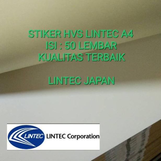 

[(BAYAR DITEMPAT) Kertas stiker hvs LINTEC A4 ISI 50 LEMBAR