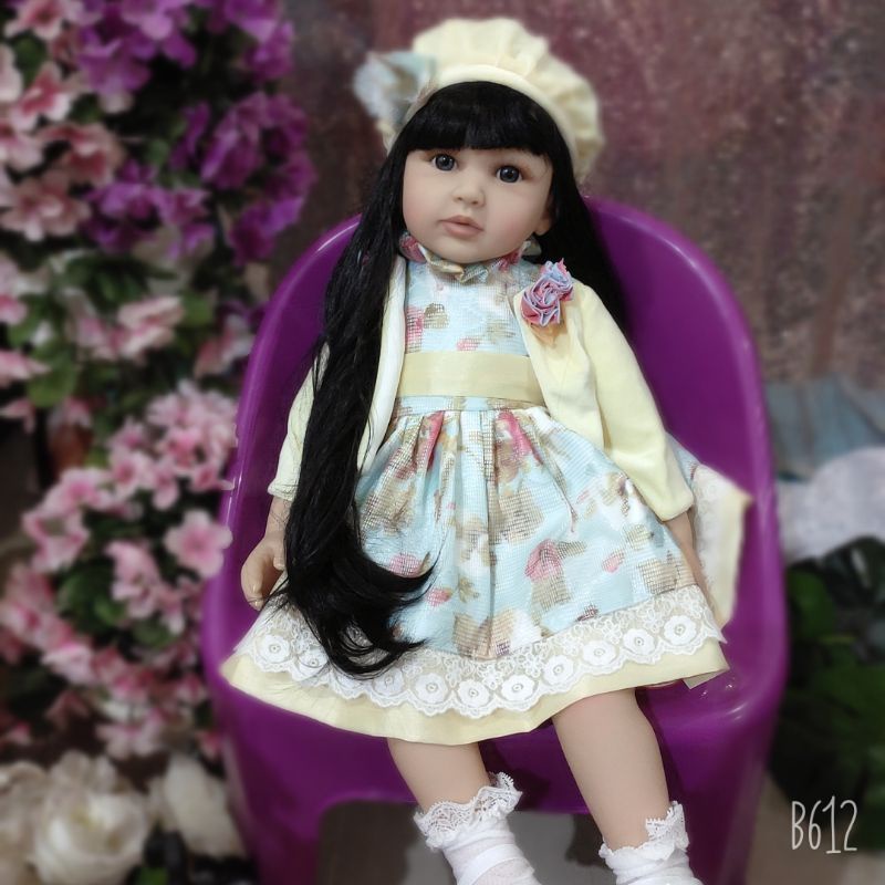 Boneka Bayi REBORN Original Jumbo 60 cm real baby realistis