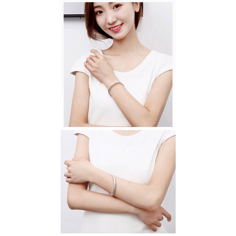 925 Perak gelang untuk wanita Perhiasan Fashion Kerawang SZ047