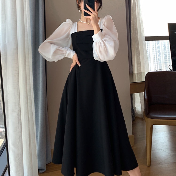 LS ( COD ) DRESS IMPORT KOREAN STYLE D191 BLACK