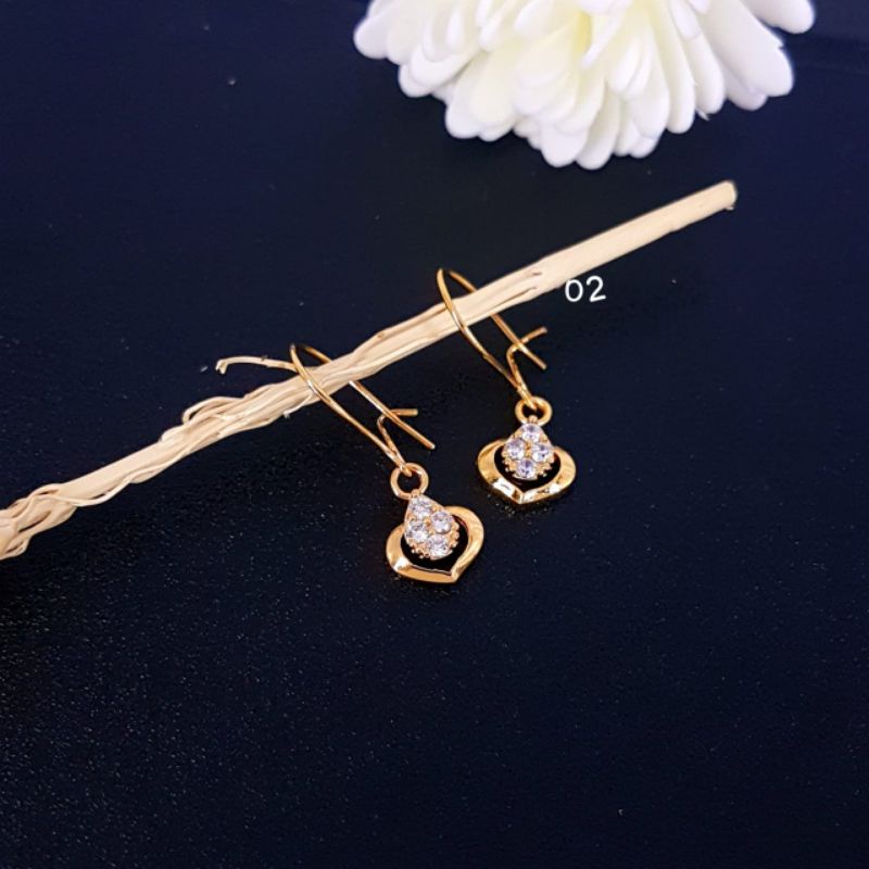 Anting titanium import dan anting love kode 12 awet,tahan lama