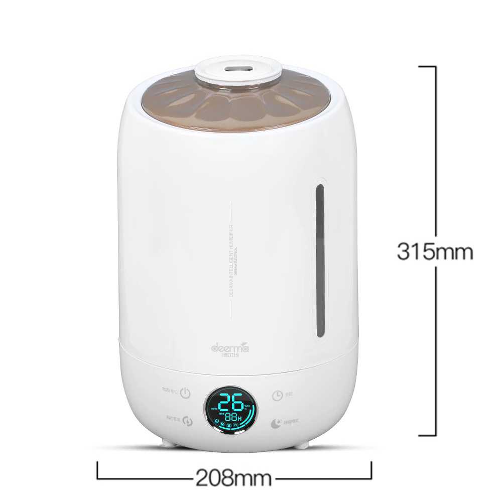 GS8 DEERMA Air Humidifier Ultrasonic 5L Touch Screen - DEM-F500