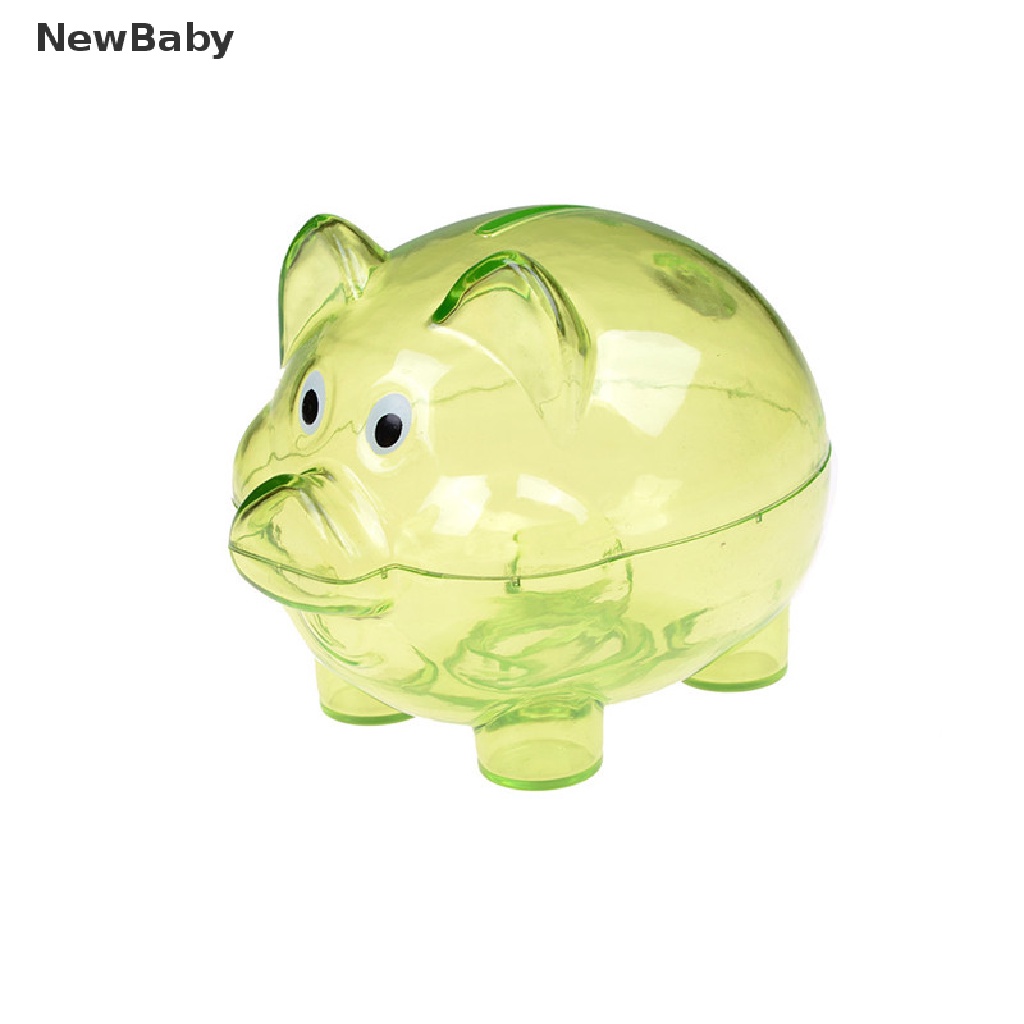 Celengan Piggy Bank Desain Babi Bahan Plastik Untuk Anak Kecil