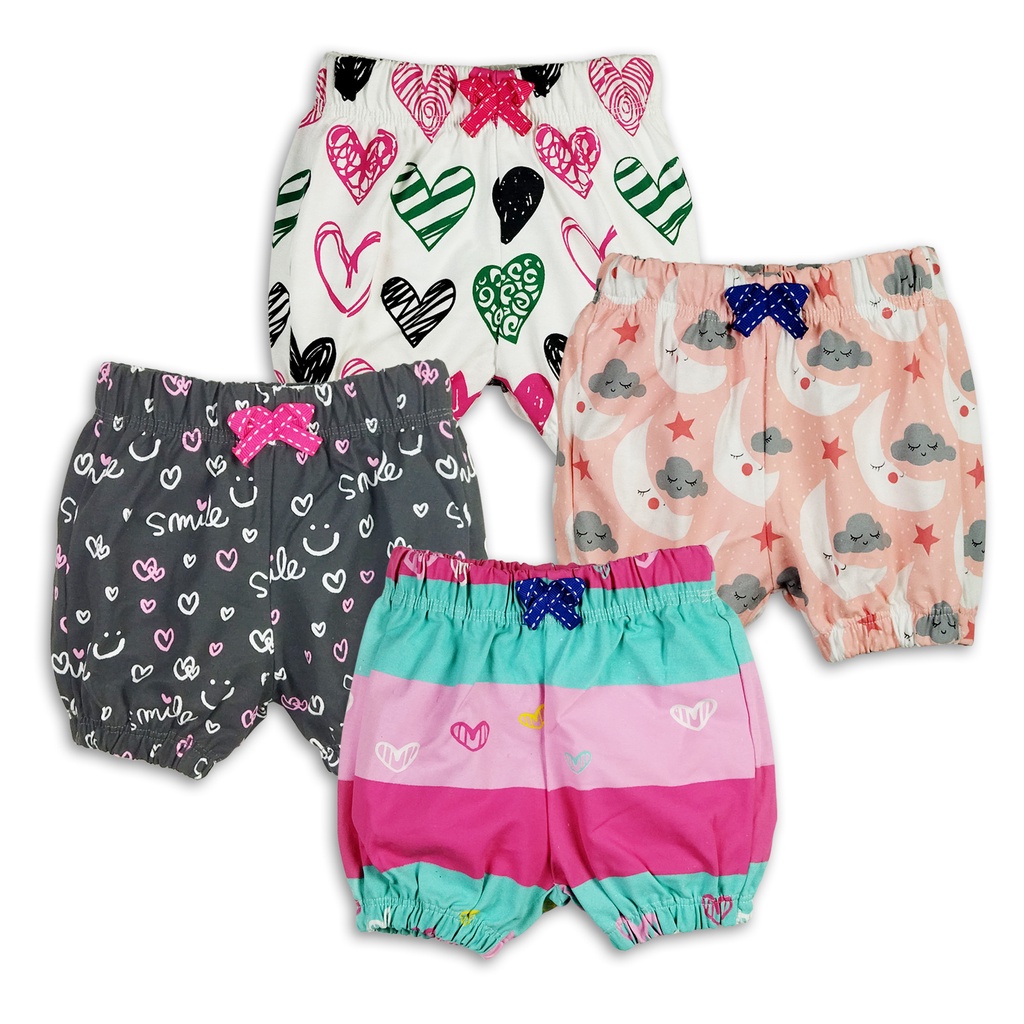 Bearhug Celana Pendek Bayi Perempuan Premium Full Printing XCD6 Cardet 6-18 Bulan-2