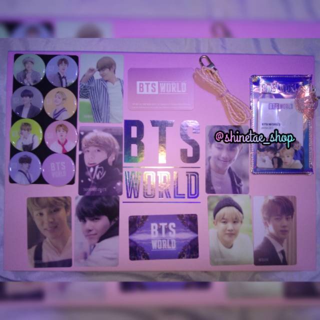 BTS WORLD LIMITED EDITION PACKAGE SHARING GOODS.