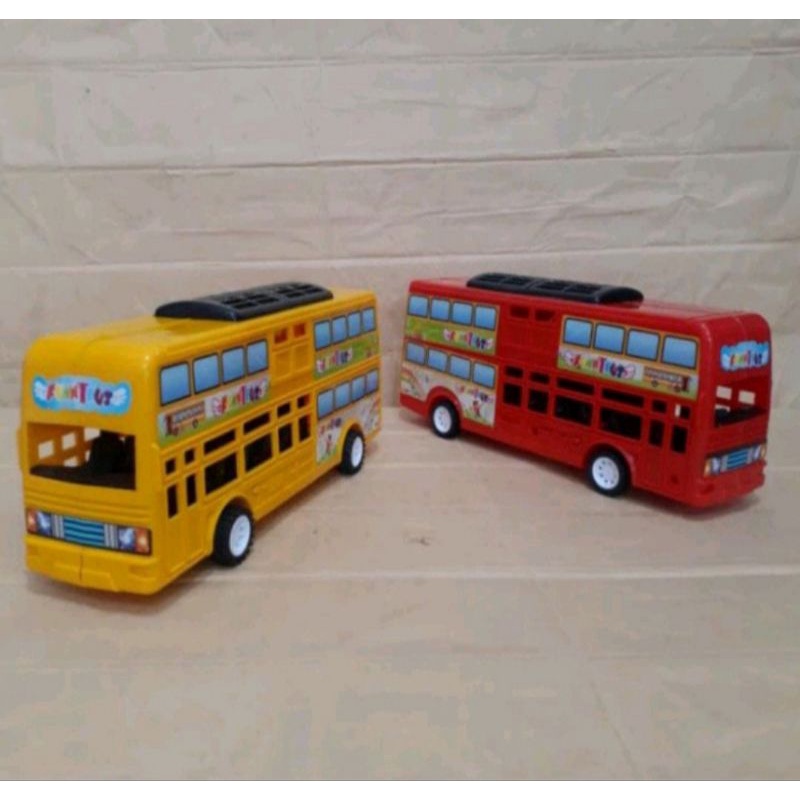Mainan anak bus tingkat/mobil mobilan/ bus tingkat anak laki laki