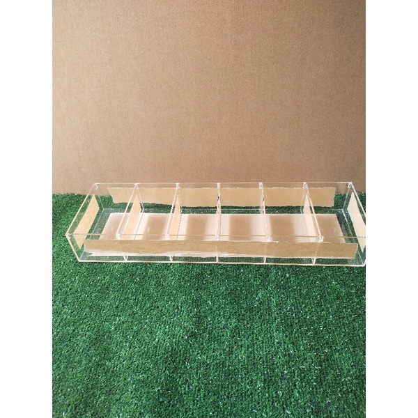 

Baru Akrilik Kotak 6 Ruangan, Tempat Penyimpanan Pulpen/ Alat Tulis