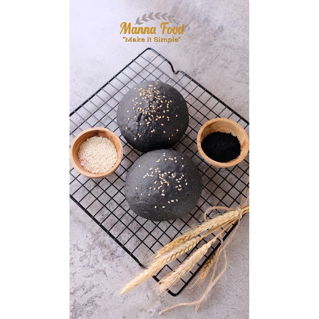 

Burger Hitam / Charcoal Burger black isi 6 pcs