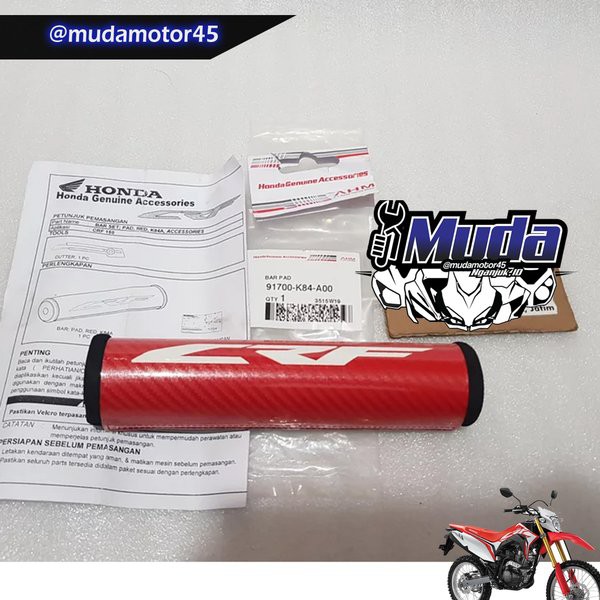 BAR PAD 91700-K84-A00 AKSESORIS SPON COVER STANG STIR CRF150L CRF 150 L ORI AHM HONDA ACCESSORIES