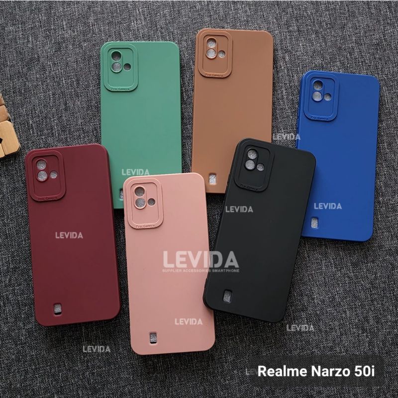 REALME NARZO 50i CASE PRO CAMERA MACARON CASING SOFTCASE SILIKON