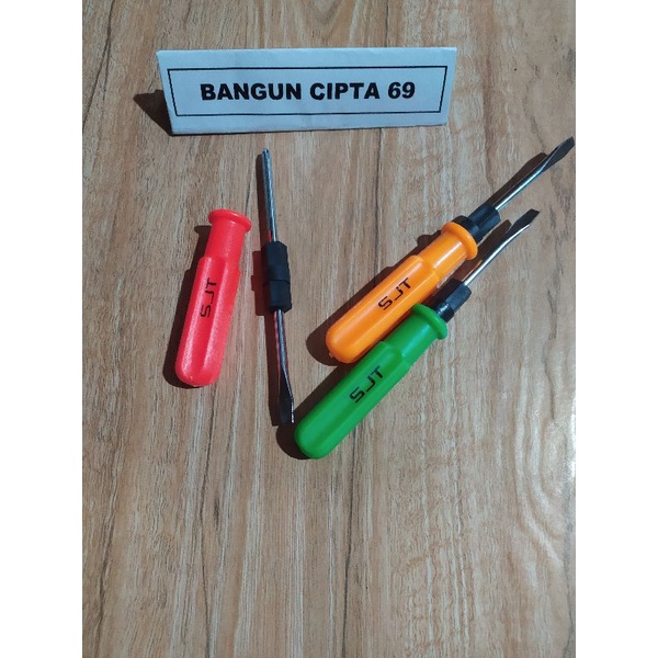 obeng bolak balik /two way plus minus